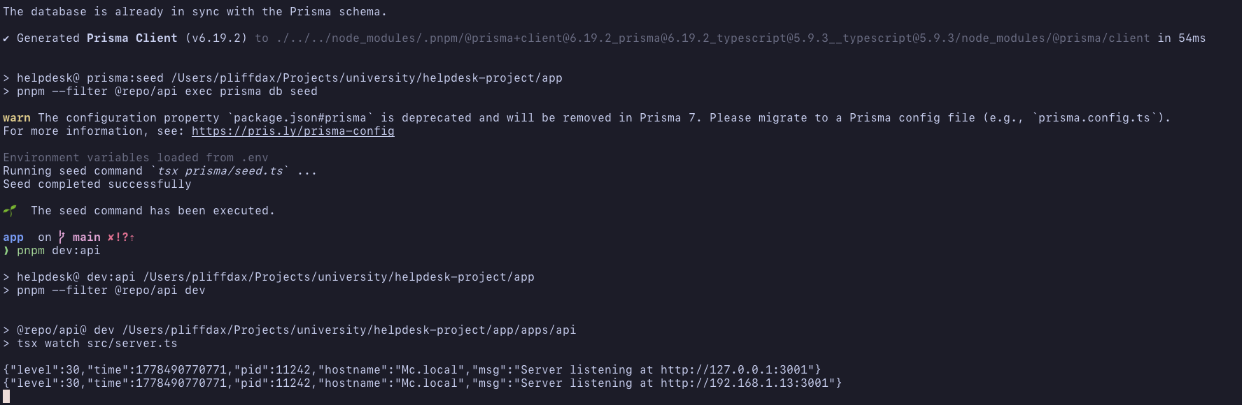 Успішний запуск API для Swagger документації